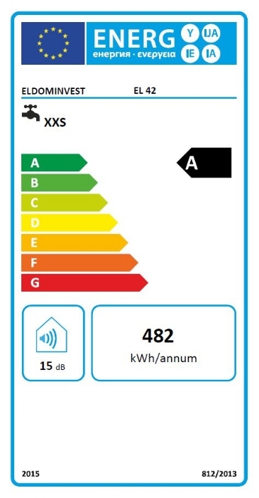 Durchlauferhitzer Eldom E41 3,5KW 230V mit Mischbatterie