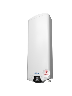 Horizontal oder vertikal, 3300 Watt (2,1 kW + 1,2 kW) Smart Boiler mit sehr umfangreichen Funktionen, 100 Liter