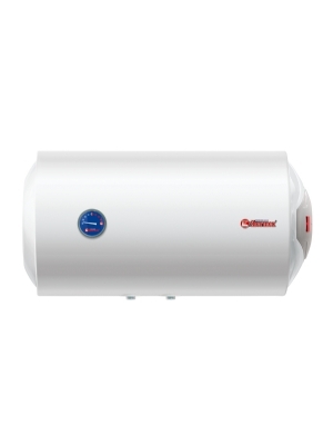 1200 Watt Horizontaler, wandmontierter Heizkessel mit nach unten gerichteten Wasseranschl�ssen und Bedienelementen auf der rechten Seite.